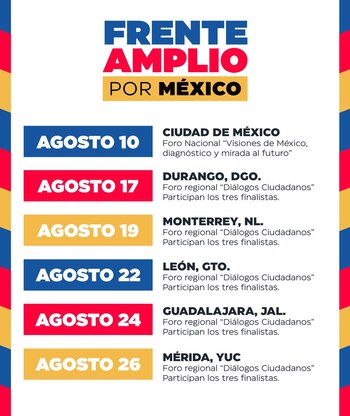 Se llevarán a cabo cinco