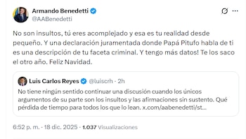 Armando Benedetti respondió a Luis