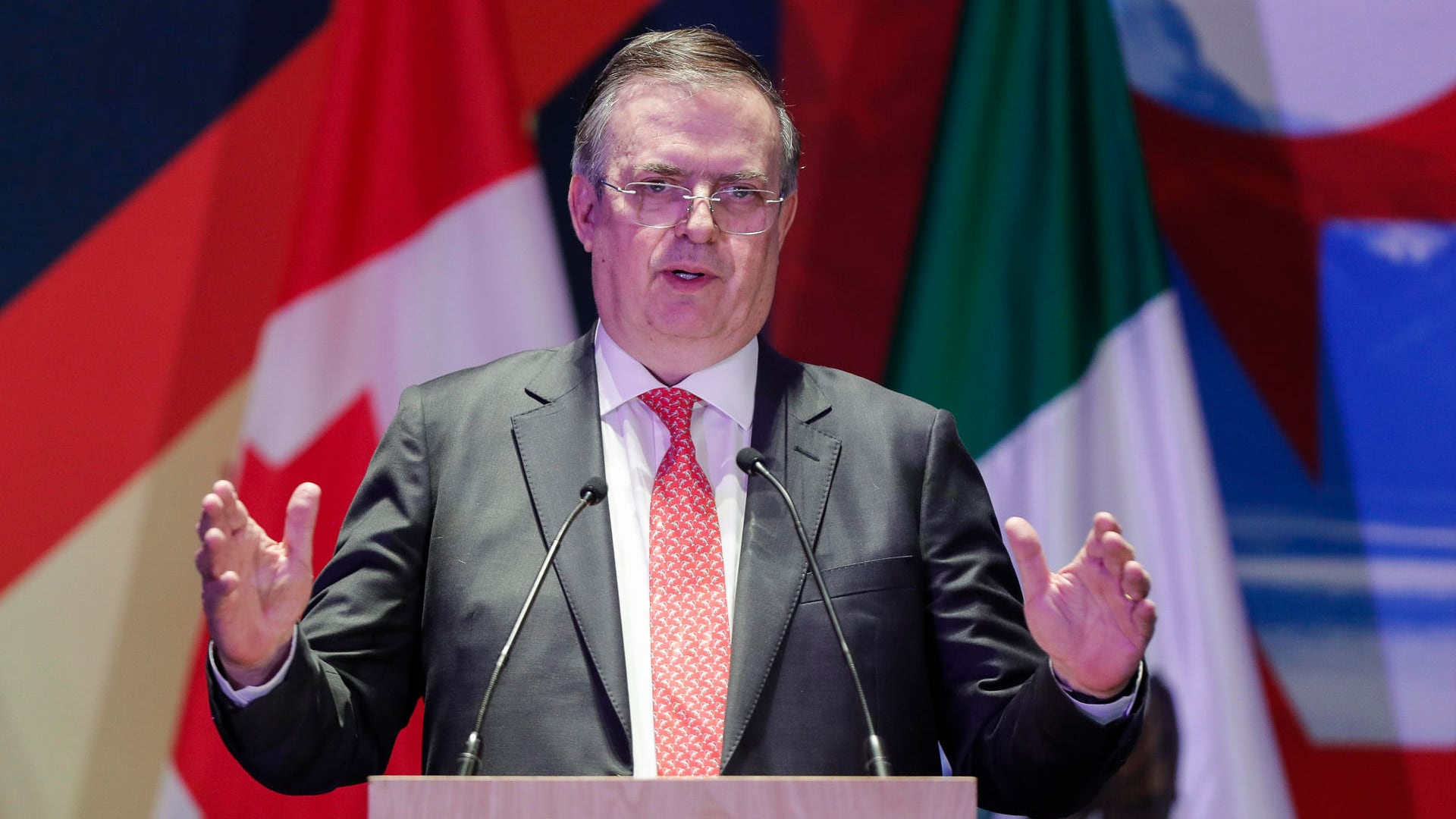 El secretario de Economía de México, Marcelo Ebrard. EFE/Isaac Esquivel