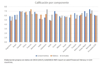 Educación financiera por países G20