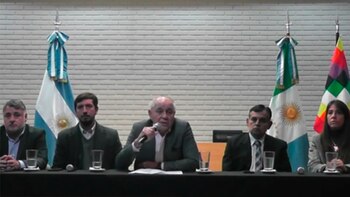 Conferencia de prensa del Ministerio