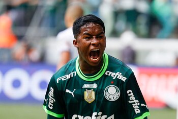 El jugador de Palmeiras Endrick,
