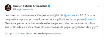 Patricia Carmen Armendáriz cuenta sobre