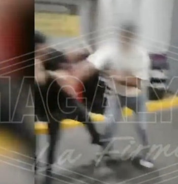 Actor Rodrigo Brand agrede a prensa de Magaly TV tras ampay con Mayra Goñi. Captura: Magaly Tv La Firme.