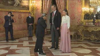Hassan Ghashghavi ya negó la mano de la reina Letizia en 2023 (Casa Real)