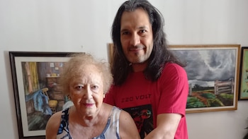 Delia y Adrián en el