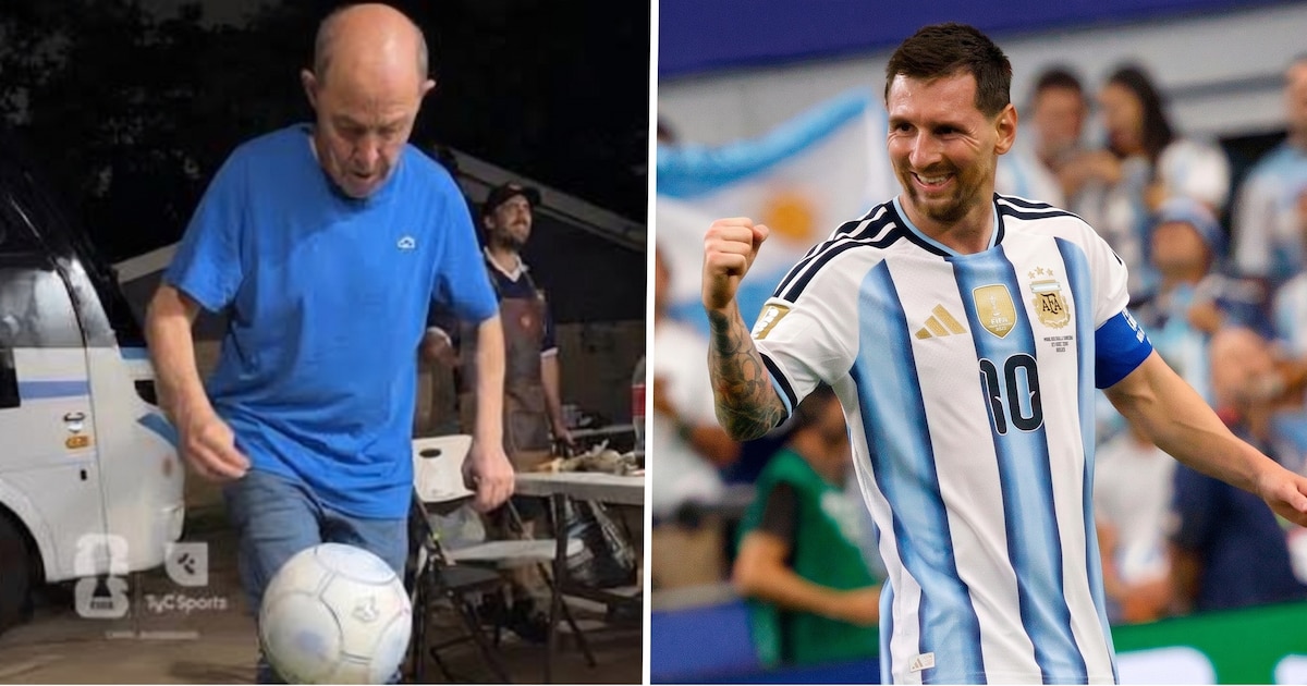 Video: la habilidad de Ricardo Bochini a los 72 años en pleno Mundial y su tremendo elogio a Lionel Messi