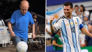 Video: la habilidad de Ricardo Bochini a los 72 años en pleno Mundial y su tremendo elogio a Lionel Messi