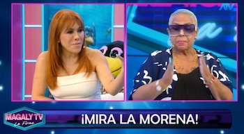 Magaly Medina impulsa esperado reencuentro entre Lucía de la Cruz y Eva Ayllón. Captura: Magaly Tv La Firme.