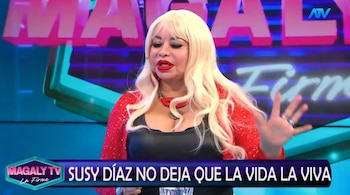 Susy Díaz rompe su silencio sobre su vida sentimental y revela la insólita razón por la que terminó con su ‘guardado’. Captura: Magaly TV La Firme.