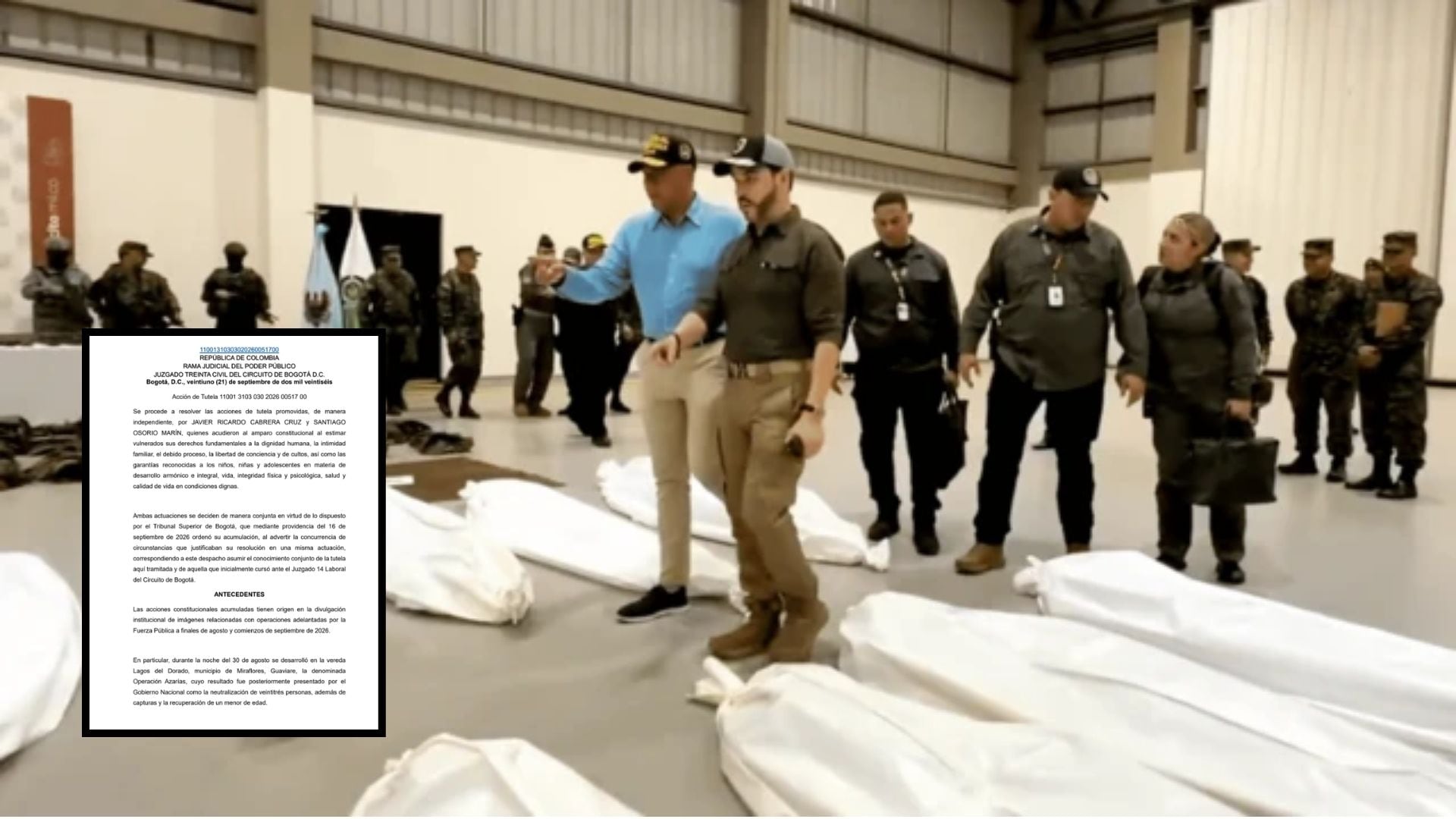 - crédito Presidencia de Colombia/Captura de Pantalla Reporte Coronell