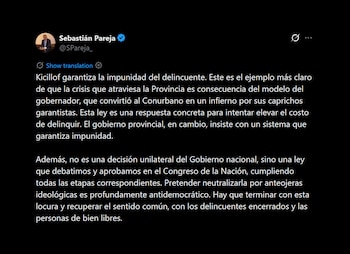 Primeras reacciones del Gobierno tras la medida que suspendió la aplicación del nuevo Régimen Penal Juvenil en PBA