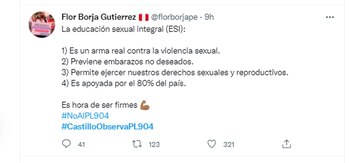 Educación sexual integral.