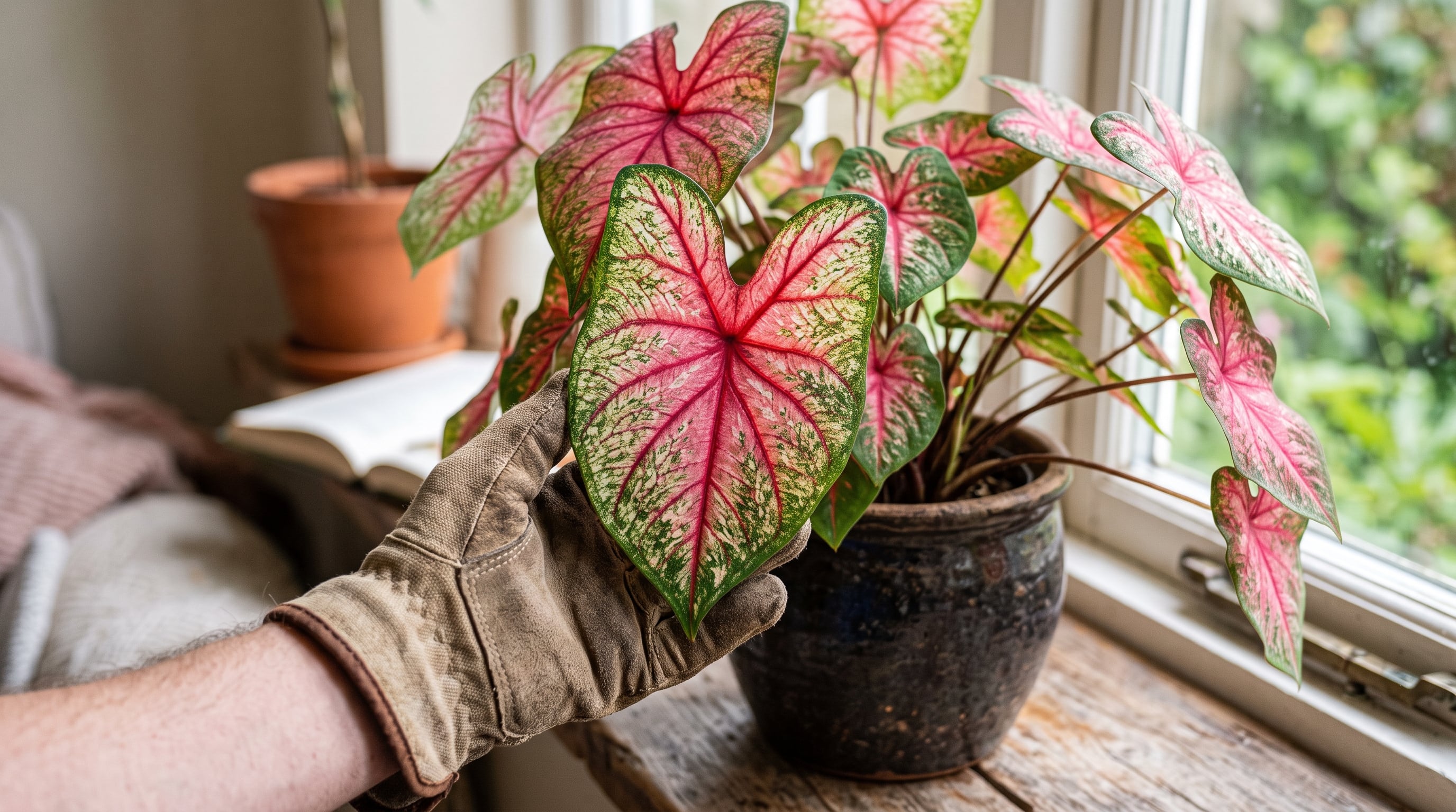 Caladium, la planta “corazón de Jesús”: cuidados y por qué es tóxica