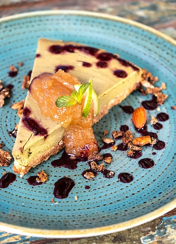 Cheesecake de matcha