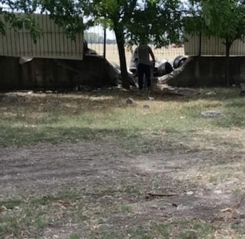 El muro derribado tras el