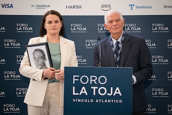 03/10/2026 Sviatlana Tsikhanouskay
Y
Josep Borrell.
POLITICA
ELENA FERNÁNDEZ-EUROPA PRESS