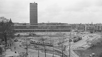 El edificio original del banco,