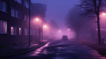mist, fog, car, luces, lights, atmósfera inquietante, barrio - (Imagen Ilustrativa Infobae)