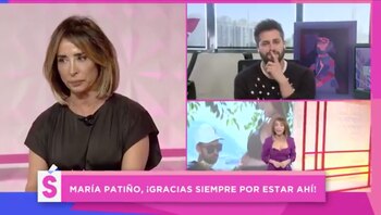 María Patiño en su despedida