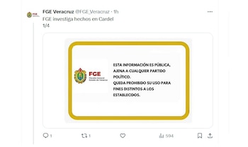 Parte del mensaje de las