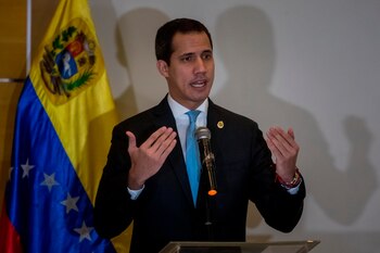 El presidente interino de Venezuela,