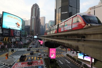 Vista general del distrito comercial