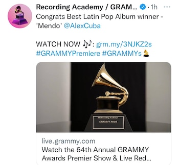 Así se compartió la noticia
(Foto: Twitter)