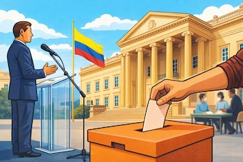 El segundo informe de seguimiento al “Compromiso por un proceso electoral libre y en paz en Colombia” reveló que los puntos con menor cumplimiento corresponden al uso de lenguaje constructivo y a la difusión de información veraz - crédito Visuales IA