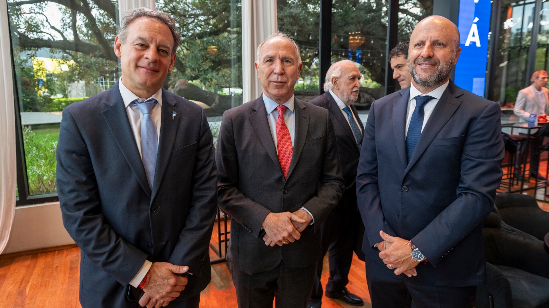 Juan Manuel Olima Espel junto a los jueces Ricardo Lorenzetti y Mariano Borinsky