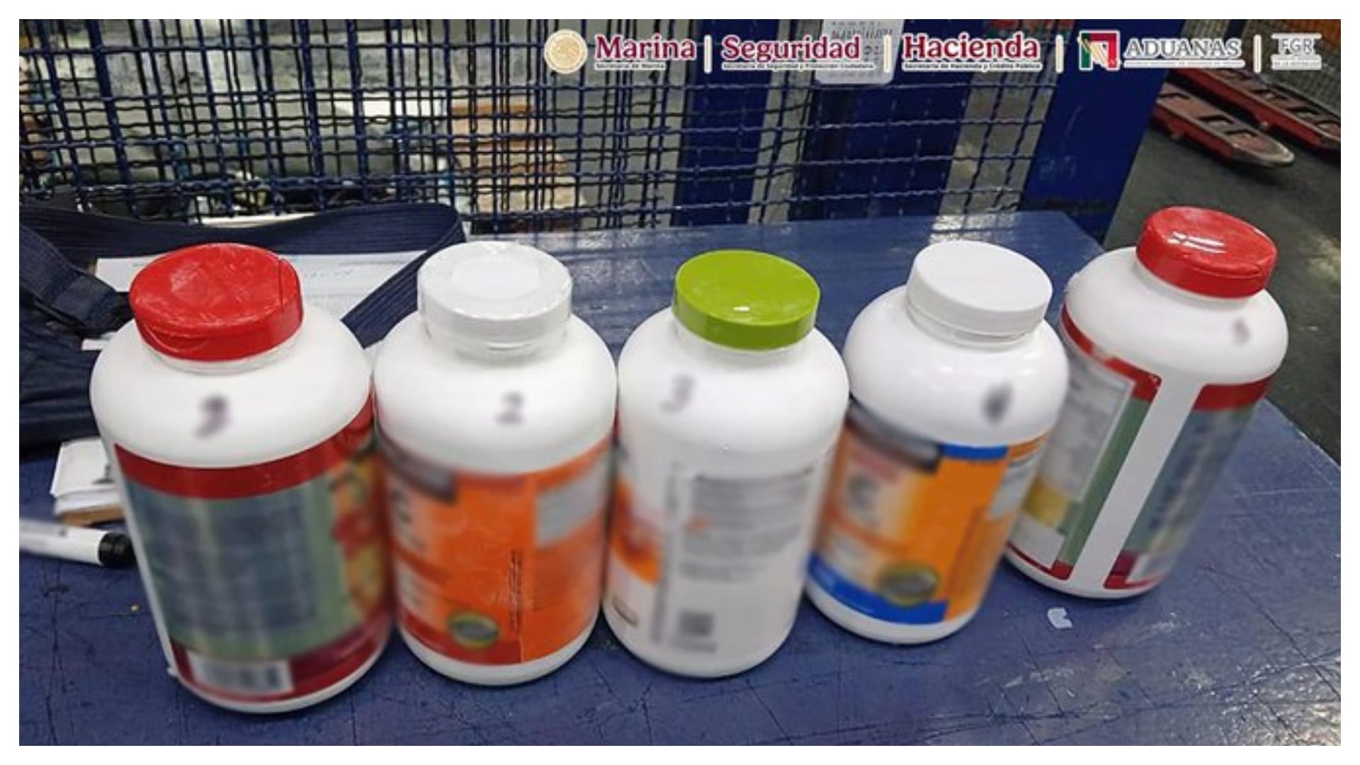 No eran suplementos alimenticios: transportaban hidrocodona clandestinamente en el aeropuerto de CDMX desde Colombia