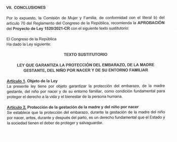 Proyecto de ley que pone