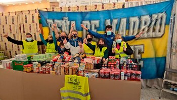 Boca solidario en Madrid