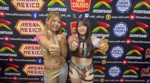 Las representantes de Stardom buscan hacer historia en la Arena México aprendiendo el estilo de la Lucha Libre Mexicana.