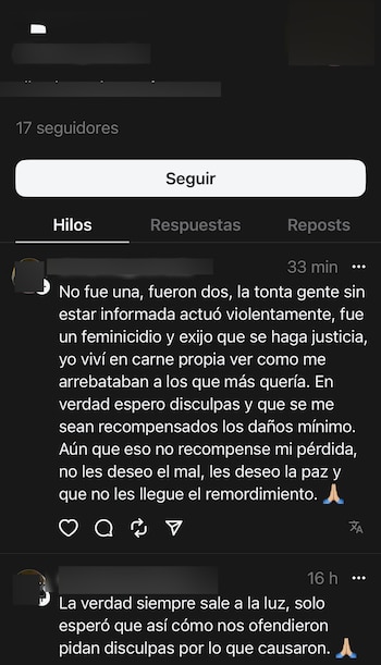 Supuesta hija de Ana Rosa