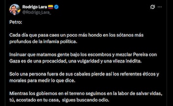 Rodrigo Lara - crédito @Rodrigo_Lara_/X