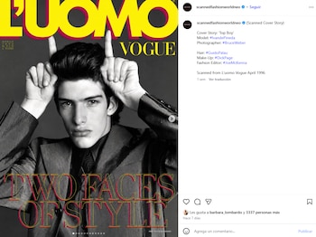 Una cuenta de Instagram republicó la sesión de Iván de Pineda para L’Uomo Vogue de 1996 y las fotos se viralizaron en redes sociales