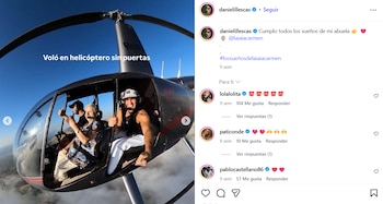 Daniel Illescas con su abuela Carmen (Instagram)