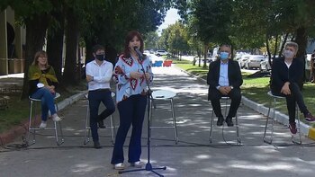 Cristina Kirchner en el acto