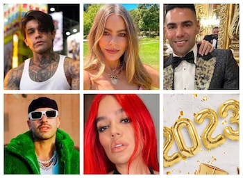 CELEBRACIÓN DE FIN DE AÑOS DE ALGUNOS FAMOSOS COLOMBIANOS