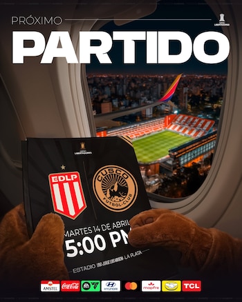 Anuncio del Cusco FC vs Estudiantes de La Plata por Copa Libertadores 2026. - créditos: Cusco FC