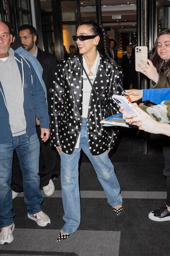 Dua Lipa compartió una noche