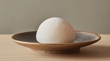 Dulce tradicional japonés Daifuku mochi,