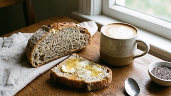 Receta de pan de chía en sartén: fácil, delicioso y saludable