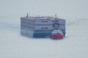 Una de las barcazas utilizadas