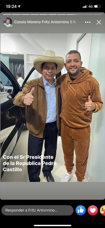 Fritz Moreno Cossio con el