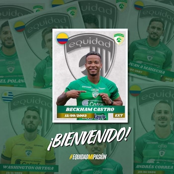El cartagenero proviene de Millonarios FC con el cual estuvo presente en el periodo 2022 - 2023 crédito - X / @EquidadFútbol