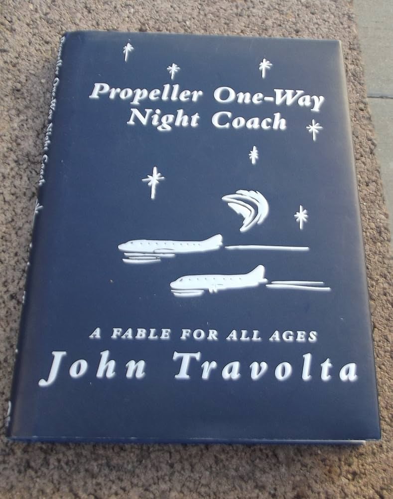 Propeller One-Way Night Coach se basa en el libro homónimo escrito por John Travolta en 1997. (Instagram)