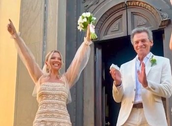 LAM reconstruyó la boda de Claudio Rígoli en Italia a partir de las publicaciones de Elisa en Instagram (LAM, América TV)