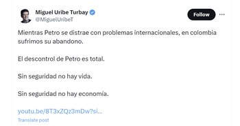 Miguel Uribe aseguró que Gustavo